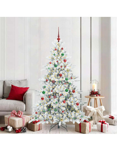 Albero di Natale Artificiale con Rami Pieghevoli 180cm PVC
