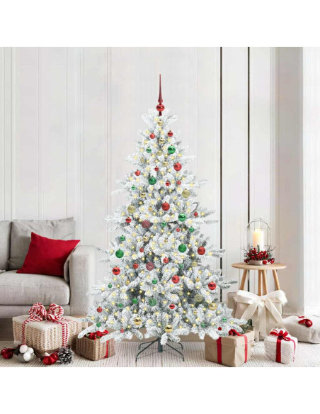 Albero di Natale Artificiale con Rami Pieghevoli 180cm PVC