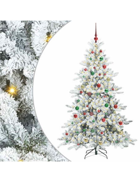 Albero di Natale Artificiale con Rami Pieghevoli 180cm PVC