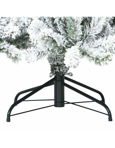 Albero di Natale Artificiale con Rami Pieghevoli Bianco 210 cm