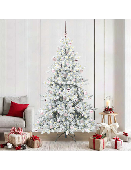 Albero di Natale Artificiale con Rami Pieghevoli 210cm PVC