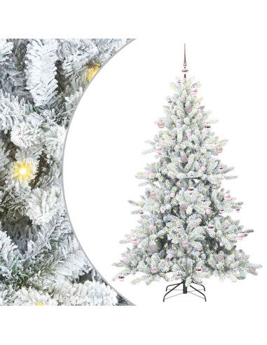 Albero di Natale Artificiale con Rami Pieghevoli 210cm PVC