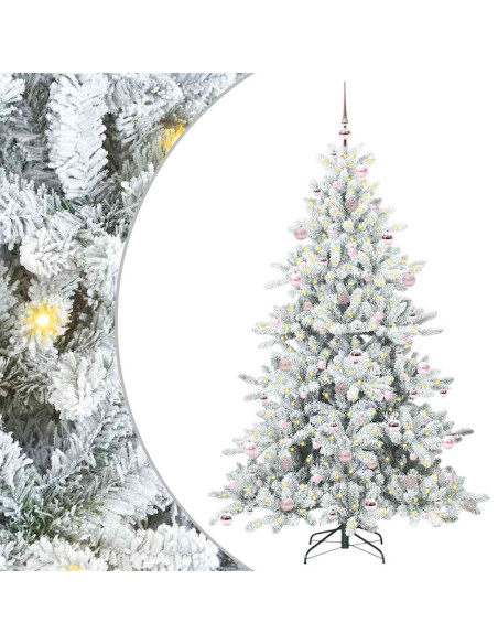 Albero di Natale Artificiale con Rami Pieghevoli 210cm PVC
