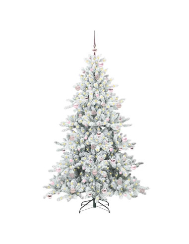 Albero di Natale Artificiale con Rami Pieghevoli 210cm PVC