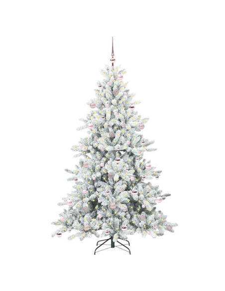 Albero di Natale Artificiale con Rami Pieghevoli 210cm PVC