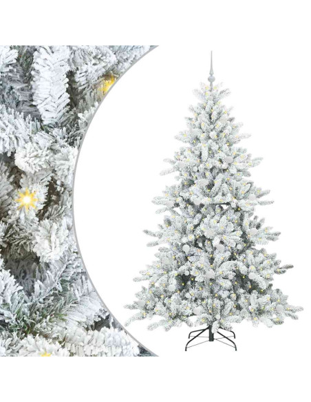 Albero di Natale Artificiale con Rami Pieghevoli 210 cm PVC