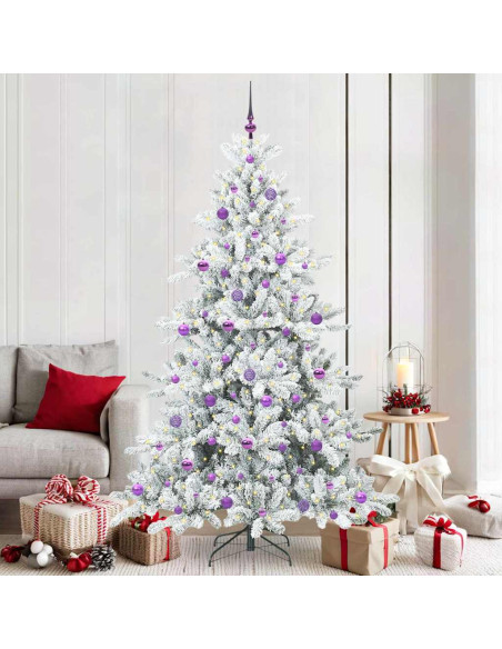 Albero di Natale Artificiale con Rami Pieghevoli 210cm PVC