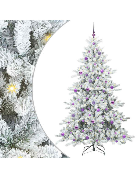 Albero di Natale Artificiale con Rami Pieghevoli 210cm PVC