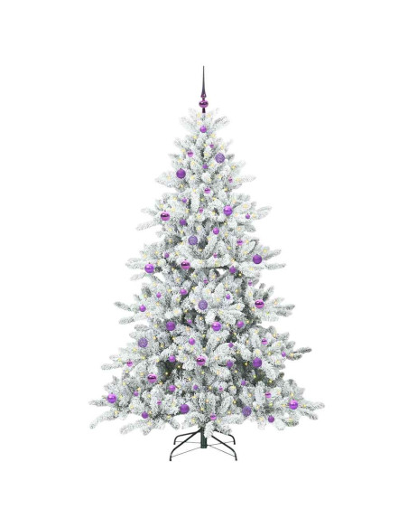 Albero di Natale Artificiale con Rami Pieghevoli 210cm PVC