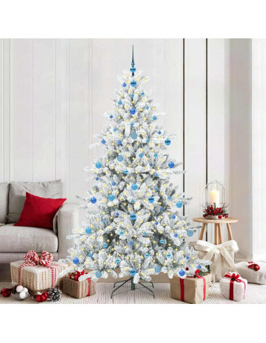 Albero di Natale Artificiale con Rami Pieghevoli 210cm PVC