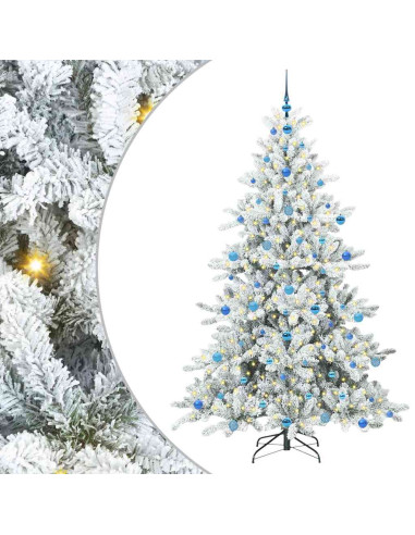 Albero di Natale Artificiale con Rami Pieghevoli 210cm PVC