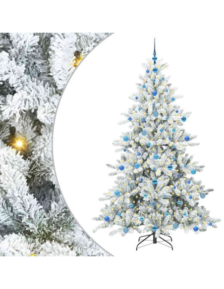 Albero di Natale Artificiale con Rami Pieghevoli 210cm PVC
