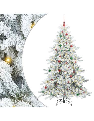 Albero di Natale Artificiale con Rami Pieghevoli 210cm PVC