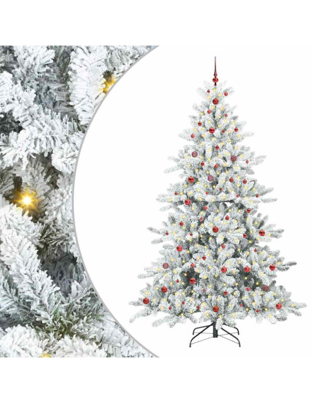 Albero di Natale Artificiale con Rami Pieghevoli 240cm PVC