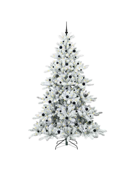 Albero di Natale Artificiale con Rami Pieghevoli Bianco 240 cm