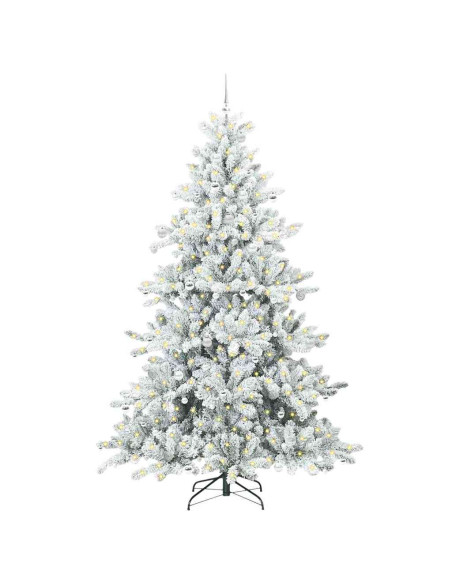 Albero di Natale Artificiale con Rami Pieghevoli 240cm PVC