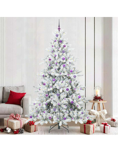 Albero di Natale Artificiale con Rami Pieghevoli 240cm PVC