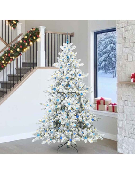 Albero di Natale Artificiale con Rami Pieghevoli 240cm PVC