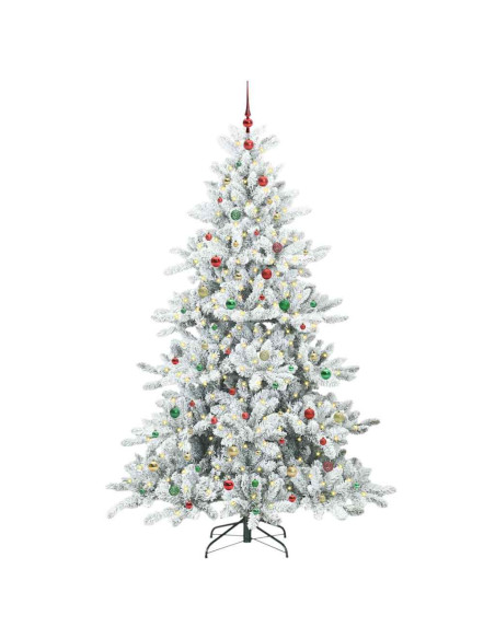 Albero di Natale Artificiale con Rami Pieghevoli 240cm PVC
