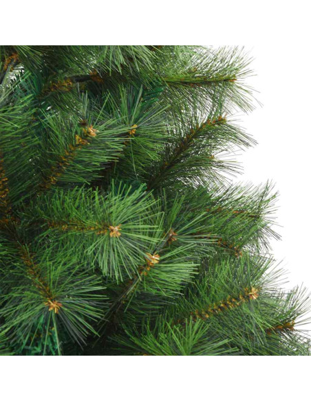 Albero di Natale artificiale con 150 LED Verde 150 cm PE e PVC