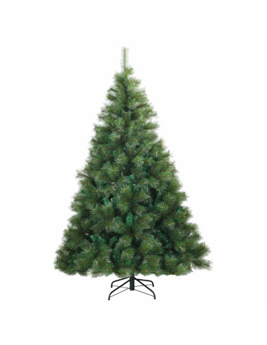 Albero di Natale artificiale con 300 LED Verde 210 cm PE e PVC