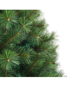 Albero di Natale artificiale con 300 LED Verde 210 cm PE e PVC 2