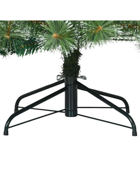 Albero di Natale artificiale con 150 LED Verde 120 cm PE e PVC