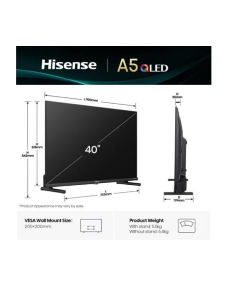 40 A59Q QLED FHD SMART VIDAA