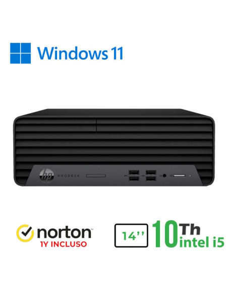 RINOVO HP PC REFURBISHED 400 G7 SFF i5-10X00 DDR4 16GB SSD 512GB W11P NO DVD GRADE A 1Y + NORTON