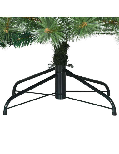 Albero di Natale artificiale con 300 LED Verde 210 cm PE e PVC