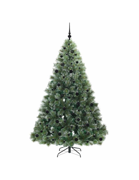 Albero di Natale artificiale con 300 LED Verde 210 cm PE e PVC