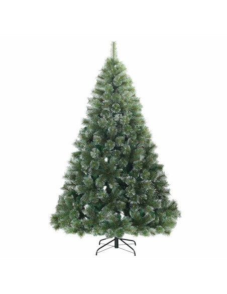 Albero di Natale artificiale con 300 LED Verde 210 cm PE e PVC