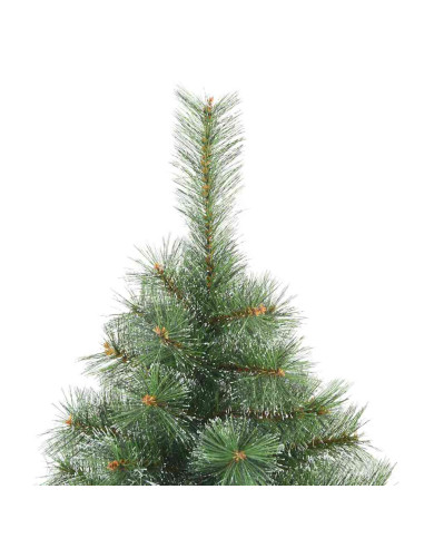 Albero di Natale artificiale con 300 LED Verde 210 cm PE e PVC