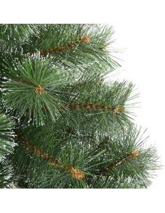 Albero di Natale artificiale con 300 LED Verde 240 cm PE e PVC 2