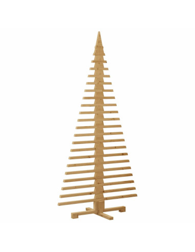 Albero di Natale in legno Marrone 180 cm Legno di pino massello