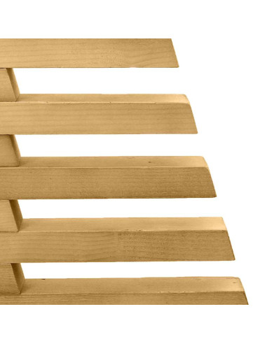 Albero di Natale in legno Marrone 210 cm Legno di pino massello