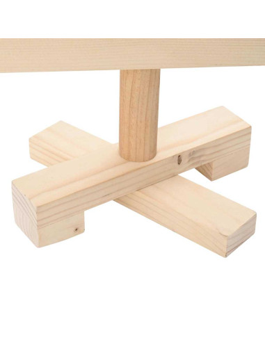 Alberi di Natale Naturale 60 cm Legno di pino massello