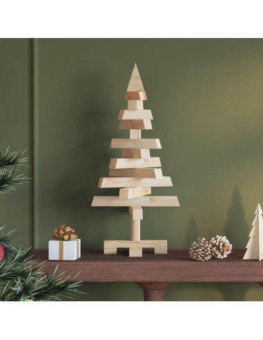 Alberi di Natale Naturale 60 cm Legno di pino massello