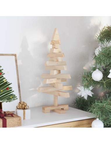 Alberi di Natale Naturale 60 cm Legno di pino massello