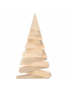 Alberi di Natale Naturale 210 cm Legno di pino massello 2