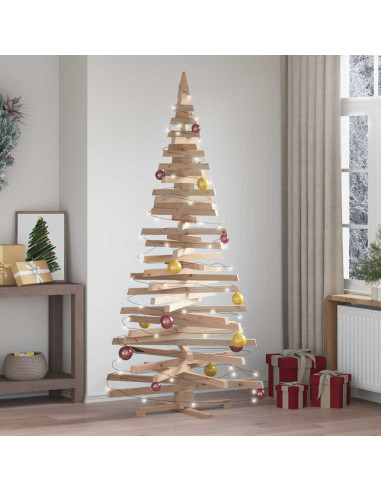 Alberi di Natale Naturale 210 cm Legno di pino massello