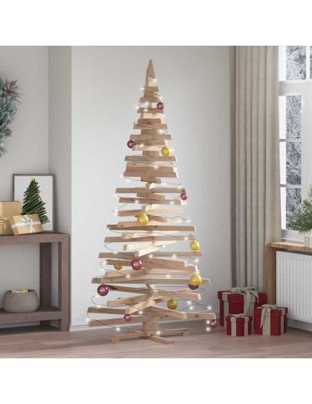 Alberi di Natale Naturale 210 cm Legno di pino massello
