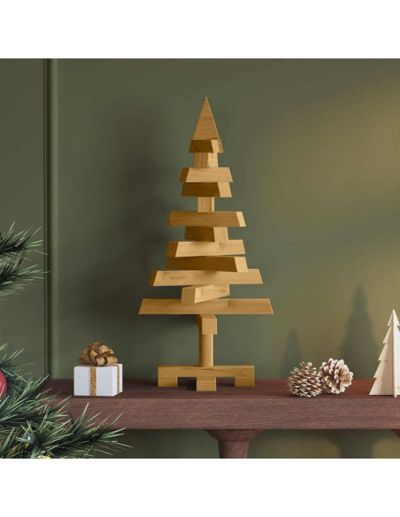 Alberi di Natale Marrone 60 cm Legno di pino massello