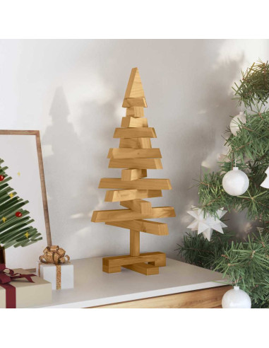 Alberi di Natale Marrone 60 cm Legno di pino massello