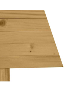 Alberi di Natale Marrone 90 cm Legno di pino massello 2