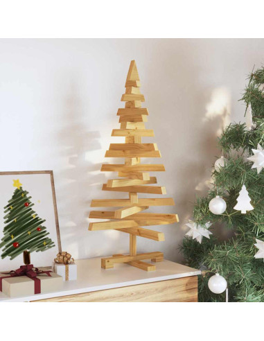 Alberi di Natale Marrone 90 cm Legno di pino massello