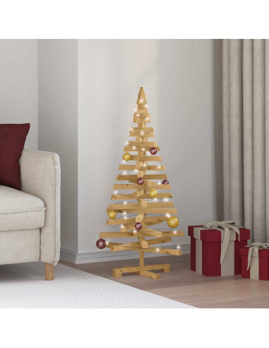Alberi di Natale Marrone 120 cm Legno di pino massello