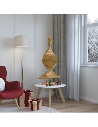 Alberi di Natale Marrone 120 cm Legno di pino massello