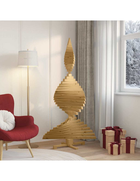 Alberi di Natale Marrone 180 cm Legno di pino massello