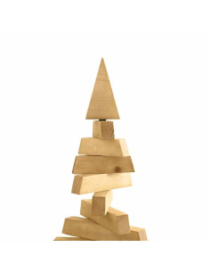 Alberi di Natale Marrone 210 cm Legno di pino massello 2